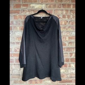 Que’ Cowl Neck Wool Tunic Sweater🖤